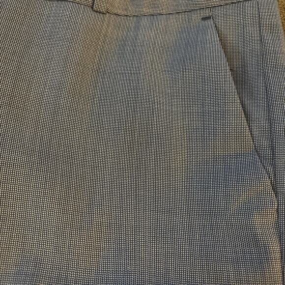 Banana Republic Ryan Fit Gray 12 Chambray Dress Work Pants Cuffed Wool Blend - Picture 6 of 8